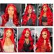 thumbnail image 2 of Peluca GveoxVO Red Body Wave, 100% cabello humano brasileño, 300 g, 2 of 7