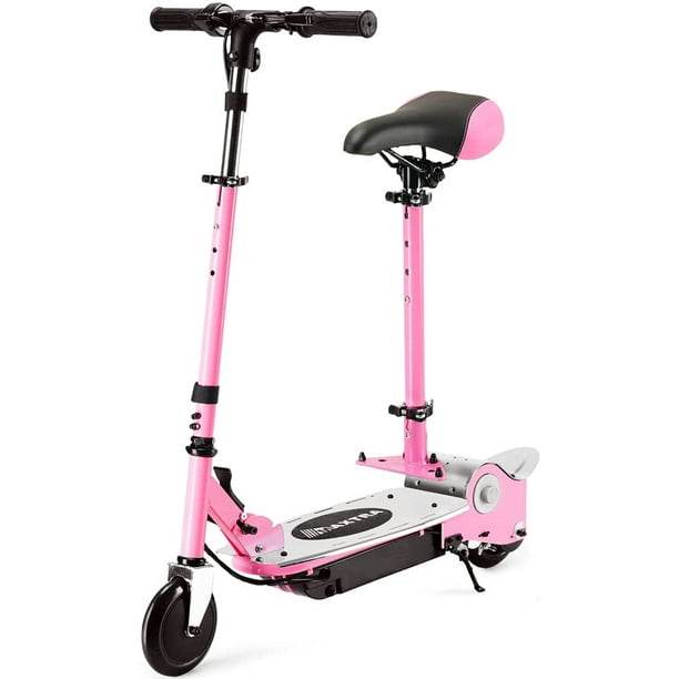 Maxtra Scooters E120 Folding Electric Scooter with Removable Seat for