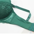 thumbnail image 5 of DONDPO Bras for Women Women's Bra and Panty Sets Lace 2 Piece Bra and Thong Set Underwire Bra Underwear Set Bra and Panty Sets for Women Green 75B, 5 of 8