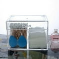 thumbnail image 3 of Distributeur de Distributeurs de Cotons et Cotons-Tiges avec Couvercle Organisateur Rond en Acrylique Transparent Style 2, 3 of 9