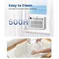 thumbnail image 6 of CRZOE 8000BTUs Window Air Conditioner, Window AC Unit Cooling up to 350sq.ft, 4 Modes and 3 Fan Speeds, 24H Timer, Remote Control, Quiet Operation, Reusable Filter, 6 of 8