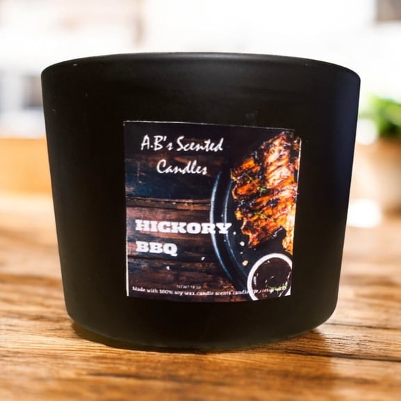 14 Oz Hickory BBQ Scented Candle,