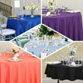 thumbnail image 4 of Efavormart 90" Purple 200 GSM Seamless Premium Polyester Round Tablecloth, 4 of 11