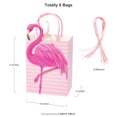 thumbnail image 2 of Bolsas de regalo Cheerland Flamingo, 8 unidades, bolsas rosas para regalos de fiesta, 2 of 7