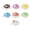 1 Set, variant on Keychain Pendant Donut Shape Soft Elastic Feel Quick Rebound Squeeze Toy Safe PVC Stress Relief Fidget Toy