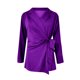 thumbnail image 4 of Puntoco, moda para mujer, informal, con cordones, en la cintura, suelto, Color caramelo, manga larga, Color sólido, traje, cuello, abrigo, tops Puntoco Puntoco-6564, 4 of 5