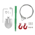 thumbnail image 2 of RC Trailer Chain Tow Hook Steel Rope Adjustable RC Shovel Set Versatile RC Crawler Accessories, 2 of 7