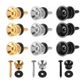 thumbnail image 1 of 9 Pieces Electric Acoustic Guitar Musical Bass Ukulele Strap Buttons End Pin Locks with Mounting Screws String Instrument Locking Pegs, 1 of 7