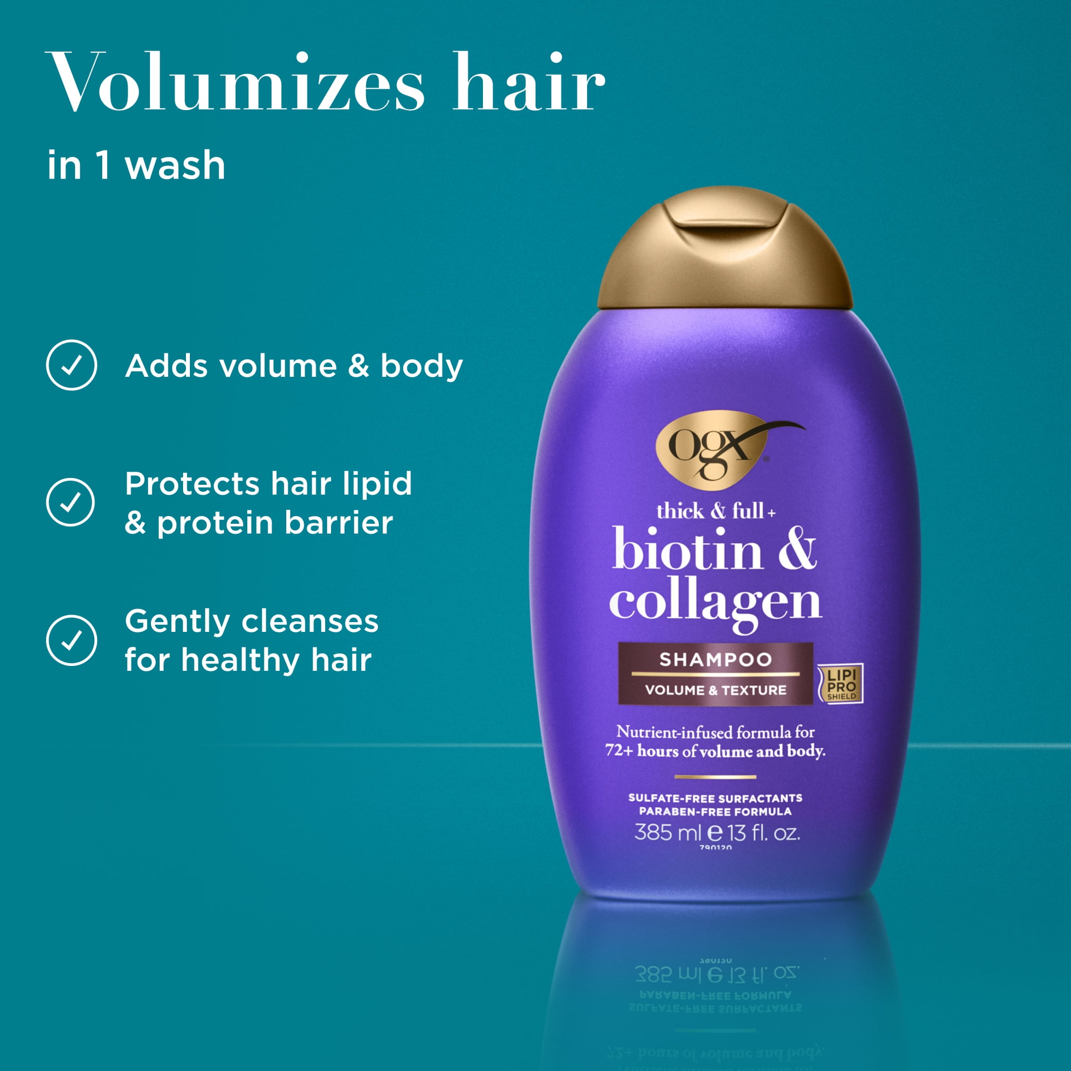 OGX Thick and Full Biotin Collagen Volumizing Shampoo 13 fl oz for