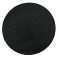 thumbnail image 6 of Roundhill Furniture Henriet 5-Piece Round Dining Set, Pedestal Dining Table with 4 Stylish Chairs, Black, 6 of 13