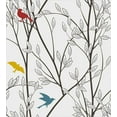 thumbnail image 3 of Ambesonne Nature Duvet Cover Sets, Birds Wildlife Cartoon, 2-Queen, Mustard Maroon, 3 of 7