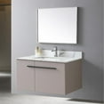 37" Bathroom Vanity Top with Ceramic Undermount Sink & Backsplash