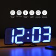 thumbnail image 4 of Reloj despertador digital RGB inalámbrico con alimentación USB de pared Irfora Temporizador, 4 of 6