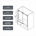 thumbnail image 7 of Brushed Gold Frameless Shower Door with 70MM 304 Stainless Steel Pulleys, Adjustable Soft-Close, Nano Easy-Clean & Explosion-Proof Film | Fits 55-60.8" Spaces, 7 of 7