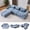 Blue, variant on BSHTI Foldable Wave Star Modular Sofa, Chenille Fabric, 4-in-1 Modern Couch for Living Room, Modular Sectional Sofa with Chaise, Free Combination 3 Seater Sofa, Grey