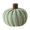 thumbnail image 3 of Pumpkin Decor Crochet Fall Basket Stuffers for Women Handmade Knit Foam Pumpkins in Orange Yellow Green Rustic Farmhouse Harvest Thanksgiving Halloween Autumn Mantel Table Tiered Tray Bowl Home, 3 of 4