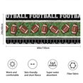 thumbnail image 3 of Colorful Football Field and Balls Pattern Bathroom Rugs Mat,Non Slip Microfiber Bathroom Rug,Rubber Backing,Soft Bathroom Mats for Bathroom Floor,Tub and Shower,60x24in(150x60cm), 3 of 5