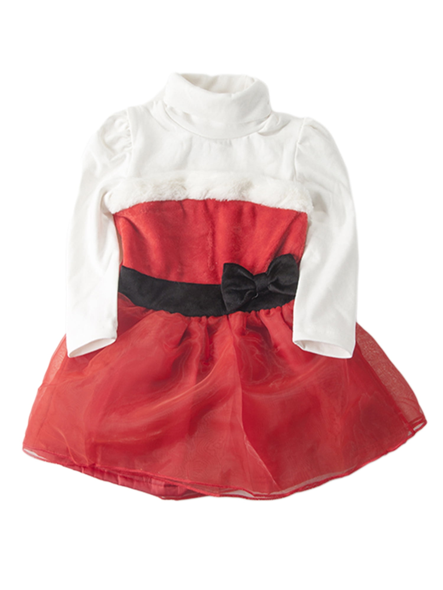 StylesILove StylesILove Christmas Baby Girl Holiday Turtleneck Santa