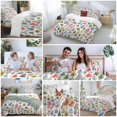 thumbnail image 5 of Abstract Christmas Tree Bedding Duvet Cover Set Queen Size 4 Pieces Pink Blue Green Tree Graffiti Xmas Winter Bedding Set with Zipper Closure,1 Comforter Cover 90x92 Inch 1 Flat Sheet 2 Pillow Cases, 5 of 7