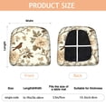 thumbnail image 3 of Pioneer Flower and Bird Seat Covers for Dining Room Chairs Set Of 6,Stretch Printed Washable Chair Seat Cover with Elastic Ties and Button,Removable Waterproof Couch Cushion Covers, 3 of 6