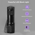 thumbnail image 3 of Lámparas UV pequeñas de 395nm para manchas de orina de perros y gatos, linterna de luz negra, Detector de luz ultravioleta portátil para bolígrafos de tinta invisible JAMW Sencillez, 3 of 5