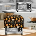 thumbnail image 3 of TSOVTHRID Pumpkin Maple Leaf Black Print Microwave Oven Grill Cover Protector Oil-Proof Microwave Oven Dust Cover with Handle Case Protections for Toaster Oven Fall Decor, 18.25"W x 14.5"D x 11"H, S, 3 of 7