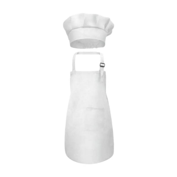 Conjunto de delantal de chef Conjunto de disfraz de chef Delantal artesanal Cocinar Delantal de niños Delantal de chef para niños