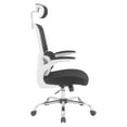 thumbnail image 2 of Black Mesh Back in Black Fabric Seat with Flip Arms and 2D Headrest, 2 of 9