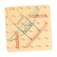 thumbnail image 3 of Tablero geoplano de madera de doble para desarrollar habilidades motoras finas con bandas elásticas, material para tableros geográficos,, 3 of 9