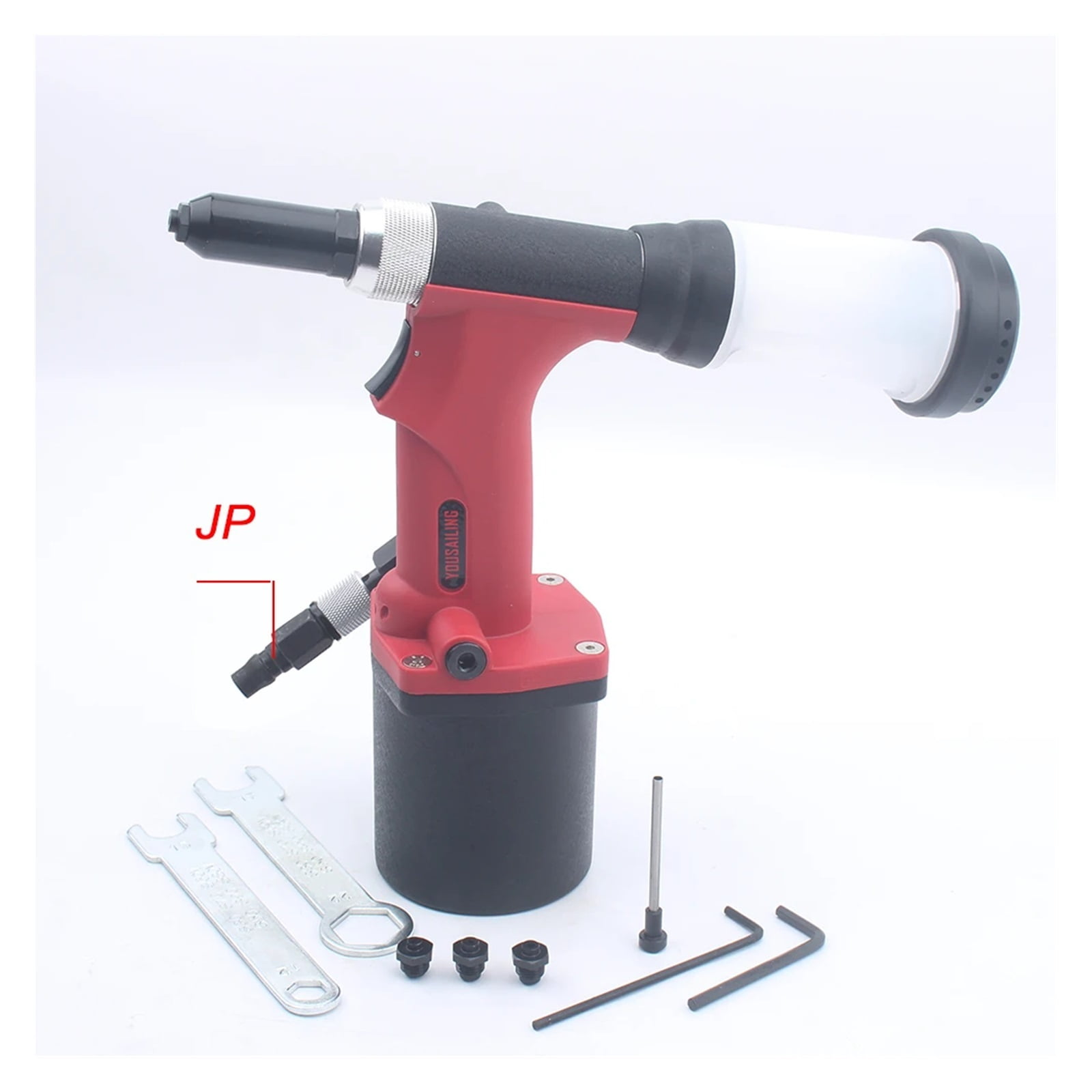 S30 Pneumatic Blind Riveter Air Rivet Guns Industrial Level Vacuum 2.4-4.8mm Red Color