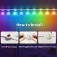 thumbnail image 6 of 50ft/60ft/100ft/150ft/200ft RGB Permanent Outdoor Eaves Lights - IP67 Waterproof DIY Scene Modes, Under Eave Lighting for Garden, House, Party & Outdoor Decor, 6 of 12