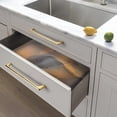 thumbnail image 2 of Goo-Ki 6 Pack 6.3" Hole Center Cabinet Pulls Shining Golden Modern Minimalist Drawer Handle Wardrobe Cabinet Door Handle, 2 of 5