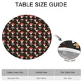 thumbnail image 6 of Red Brown Mushroom Black Pattern Round Fitted Tablecloth with Elastic Edge,Dining Table Cover Waterproof,Outdoor Round Tablecloth for Camping,Dining,Indoor and Outdoor, 6 of 7