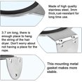 thumbnail image 3 of Hair Dryer Holder Hair Dryer Stand Rack Wall Mount Hairdryer Stand Stainless Steel Hairdressing Dryer Hanger Hair Care Tool Organizer with Screw & Gas, 3 of 5