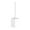 White, variant on Meitianfacai Deluxe toilet Brush with Stainless Steel toilet Bowl Brush Modern and Compact toilet Cleaner Brush Long Handle Bristles for Bathroom Cleaning