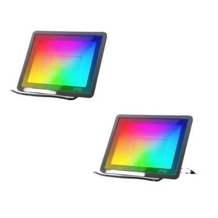 

RGB Smart Floodlight Outdoor Wall Light Supports Tuya Home 50W 100w IP66 Waterproof Garden Landscape Lighting