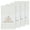 White, variant on Authentic Hotel and Spa Latte Brown Turkish Cotton Scrollwork Embroidered Hand Towel