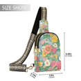 thumbnail image 2 of FORMRS Womens Crossbody Sling Bag Travel Daypack Shoulder Chest Backpack, Floral Pattern, 2 of 7
