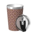 thumbnail image 2 of PAYOHTO Coffee Coloured Flowers Insulated Stainless Steel Tumbler 12 oz Thermos Come with Straw Kids Leak-Proof Travel Mug Cup, 2 of 7