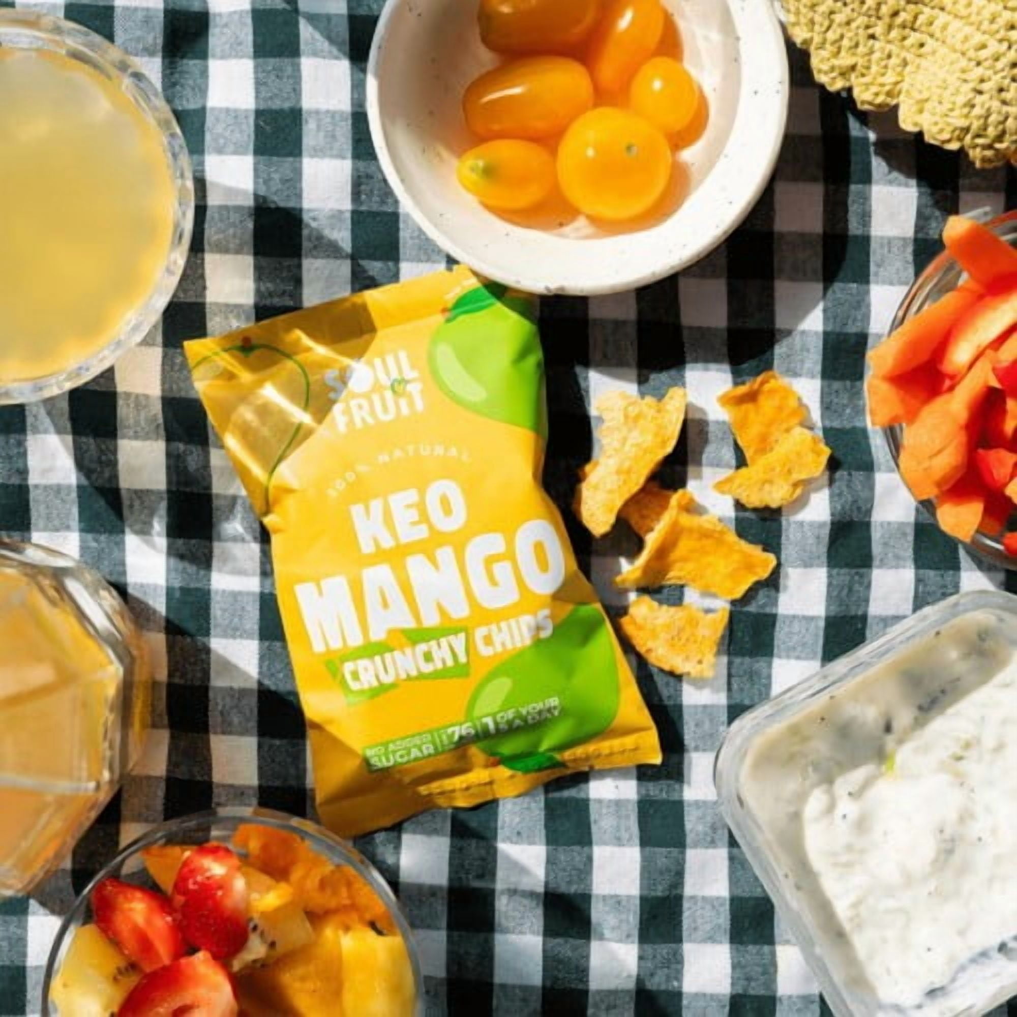 Soul Fruit Freeze Dried Mango Crisps 20g, British Import (Pack of 2)