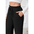 thumbnail image 3 of Anyshow Women's Pants Elastic Waist Wide Leg Trousers Drawstring Casual Loose with Pockets, 3 of 9