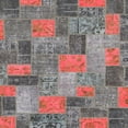 thumbnail image 1 of Ahgly Company Machine Washable Indoor Square Abstract Gunmetal Gray Area Rugs, 7' Square, 1 of 7