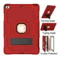 thumbnail image 3 of Dteck Case for Apple iPad 8th Generation 10.2-inch (2020),Shockproof Armor Rugged Rubber Hybrid Hard PC Protective Stand iPad 7th Gen 10.2" 2019 Cover (Without Screen Protector),Red+Black, 3 of 6