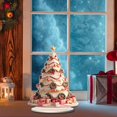 thumbnail image 1 of Colaxi 2D Christmas Tree Sign Acrylic Ornament for Centerpiece Dining Room Tabletop White Pink, 1 of 8