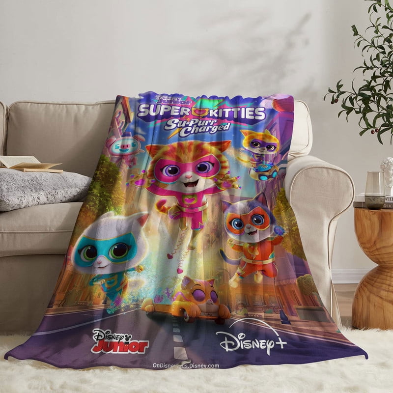 Super Kitties Throw Blanket Gifts for Fans Lover Girls Boys Women Present Hoodie Him Bed 30"x40"