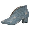 thumbnail image 1 of NECHOLOGY Botas Mujer Adulto Femenino Zapatos Botines para mujer Botas nuevas de estilo vintage para mujer, botas vaqueras para niña, botines de manga corta con tacón grueso (BU2, 7), 1 of 5