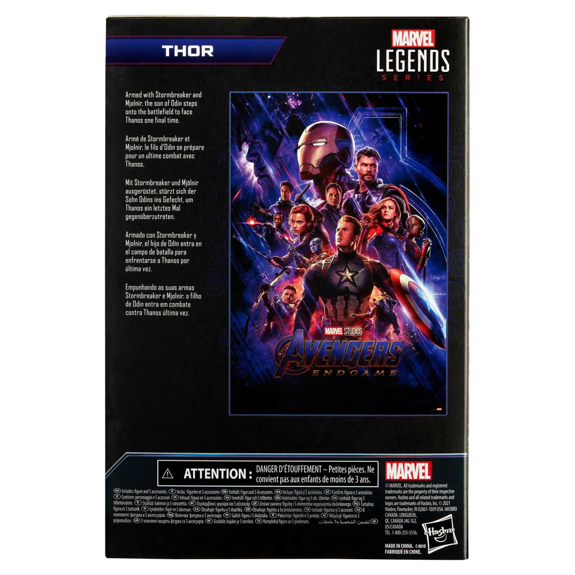 Marvel Legends Series 6-inch Action Figure Thor, Premium Design, 6 Accessories