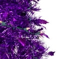 thumbnail image 3 of Northlight 4' Pre-Lit Purple Tinsel Pop-Up Artificial Christmas Tree, Clear Lights, 3 of 7