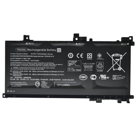 New TE03XL Battery for HP Pavilion 15 UHD OMEN 15 5-BC000 15-BC015TX 15-AX000 15-ax012TX to 15-ax050TX 15-bc001TX to 15-bc045TX 849910-850 849570-541 HSTNN-UB7A TPN-Q173 Series Laptop 11.55V 61.6Wh