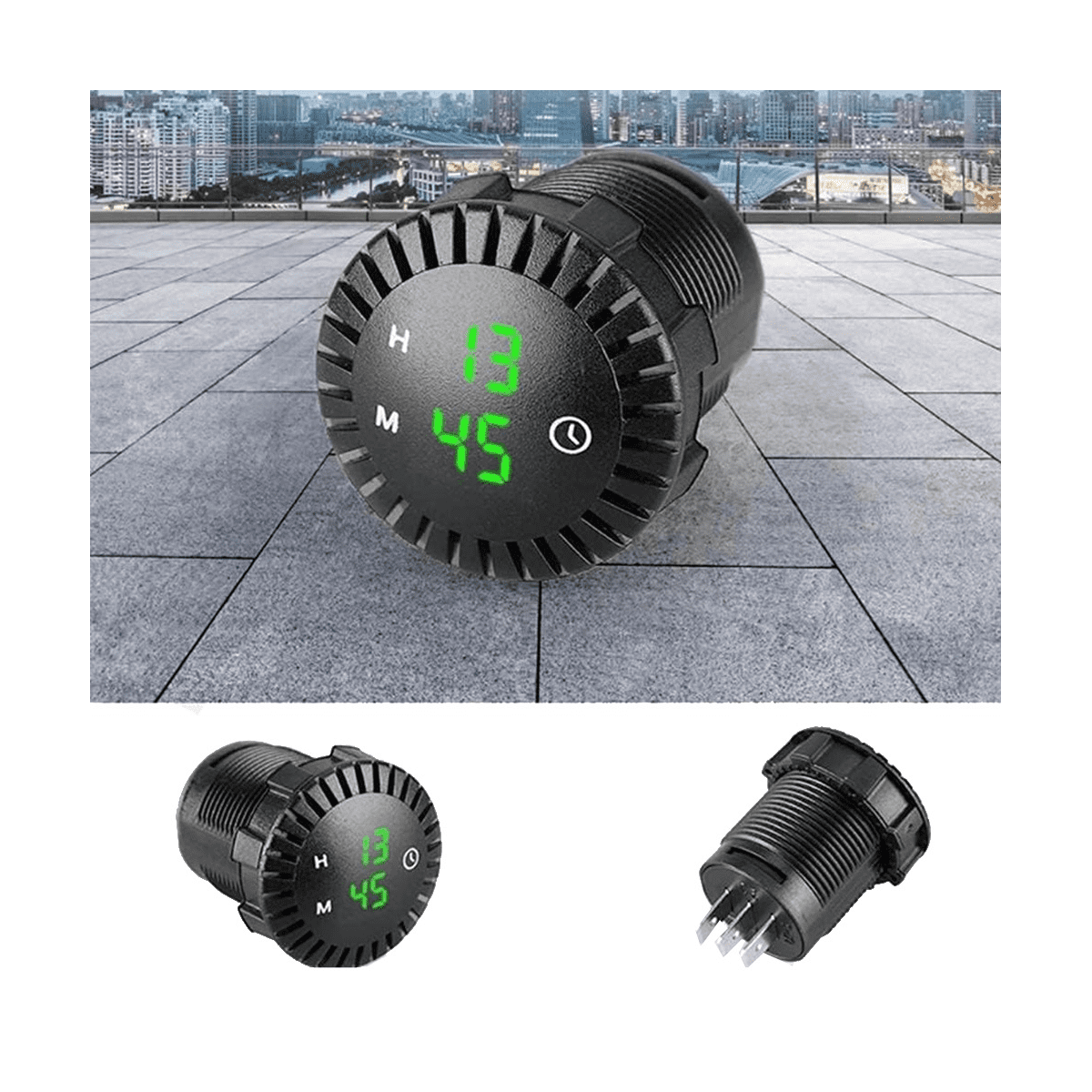 Automotive LED Electronic Clock Digital Display Table Universal Car